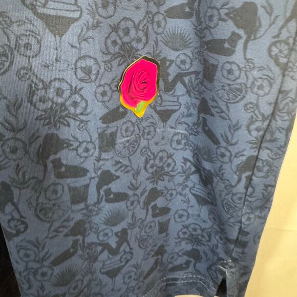 William Murray Men’s M Golf Polo Shirt Margarita Girl Print Stretch Performance - Picture 5 of 13